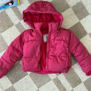 Kids Pink Puffer Jacket